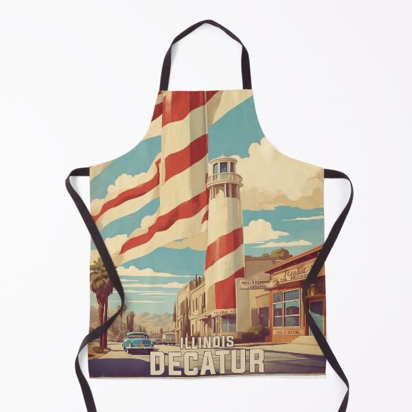 Item preview, Decatur Illinois USA Vintage Travel Tourism  designed and sold by TravelersGems.
