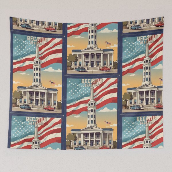 Item preview, Decatur Alabama USA Vintage Travel Tourism  designed and sold by TravelersGems.
