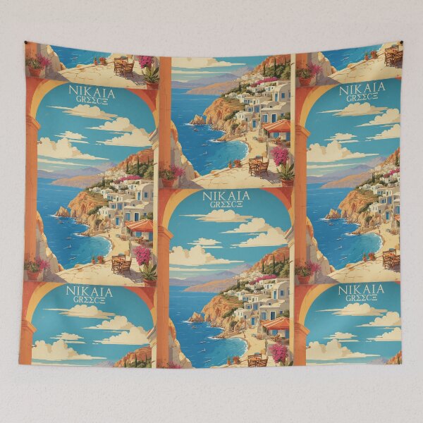 Item preview, Nikaia Greece Vintage Travel Tourism  designed and sold by TravelersGems.