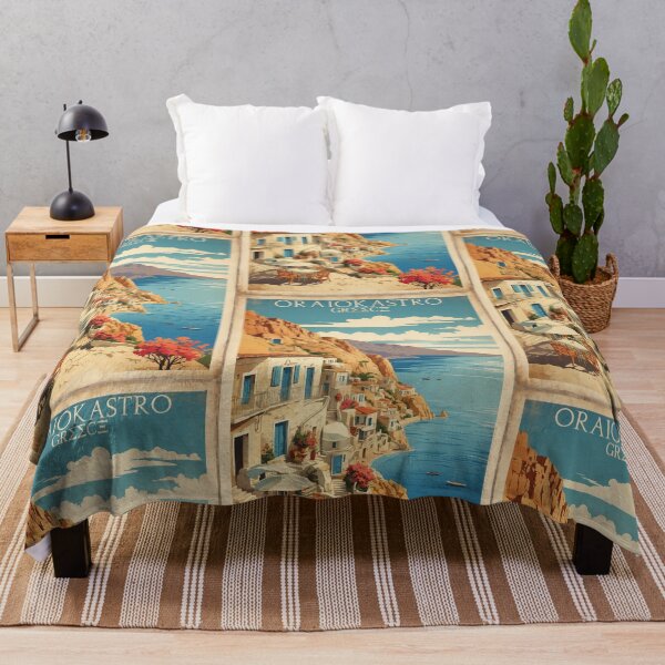 Item preview, Oraiokastro Greece Vintage Travel Tourism designed and sold by TravelersGems.