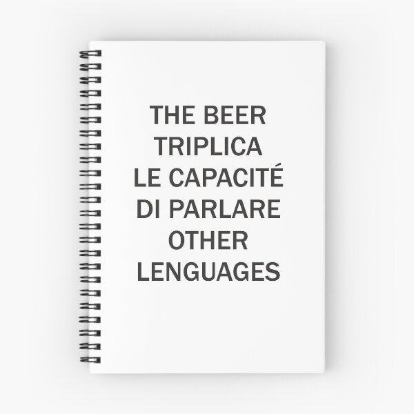 Item preview, Funny Phrases: The beer triples enabled you to speak other languages designed and sold by Tiendaplanista.