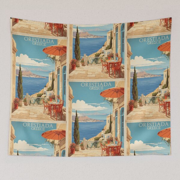 Item preview, Orestiada Greece Vintage Travel Tourism  designed and sold by TravelersGems.