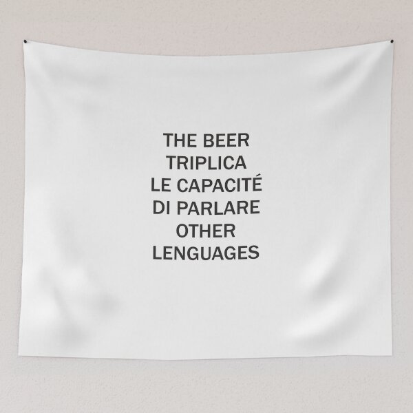 Item preview, Funny Phrases: The beer triples enabled you to speak other languages designed and sold by Tiendaplanista.