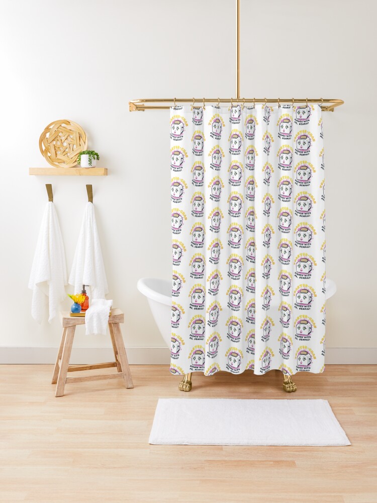 Thumbnail 1 of 5, Shower Curtain, Toaster Chan designed and sold by jarringscience.