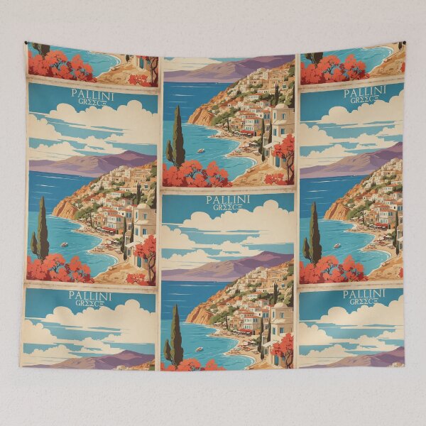 Item preview, Pallini Greece Vintage Travel Tourism  designed and sold by TravelersGems.