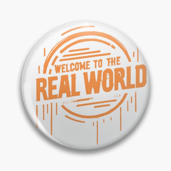 Item preview, Welcome to the Real World - Orange Drip Cyberpunk Logo designed and sold by KriticalDesigns.