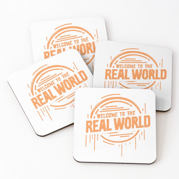 Item preview, Welcome to the Real World - Orange Drip Cyberpunk Logo designed and sold by KriticalDesigns.