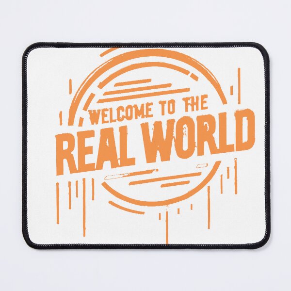 Item preview, Welcome to the Real World - Orange Drip Cyberpunk Logo designed and sold by KriticalDesigns.