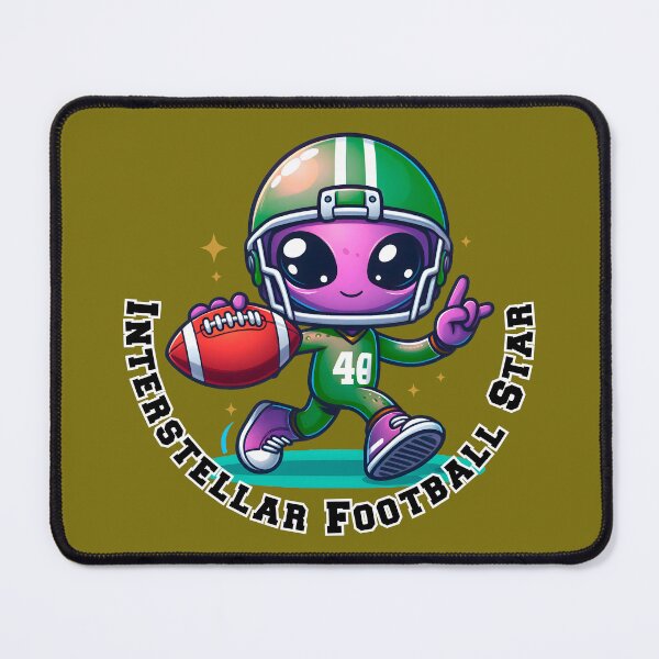 Item preview, Interstellar Football Star - Alien Cartoon designed and sold by Second Draft Visuals.