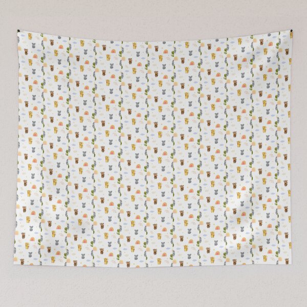 Item preview, Adorable Animal Parade: Cute Pattern with Animals" designed and sold by hjian8219.