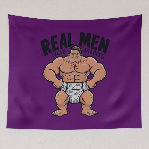 Item preview,  Real Men Wear Diapers designed and sold by artofProduct.