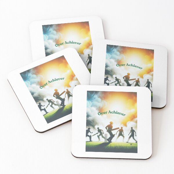 Item preview, Sunlit Cricket: Players in Grassy Field  designed and sold by ValorVerse.
