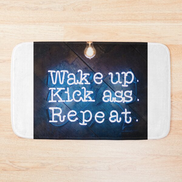 Item preview, Wake Up Kick Ass Gym Workout Graphic designed and sold by socialarmour.