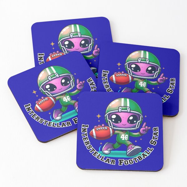 Item preview, Interstellar Football Star - Alien Cartoon designed and sold by Second Draft Visuals.
