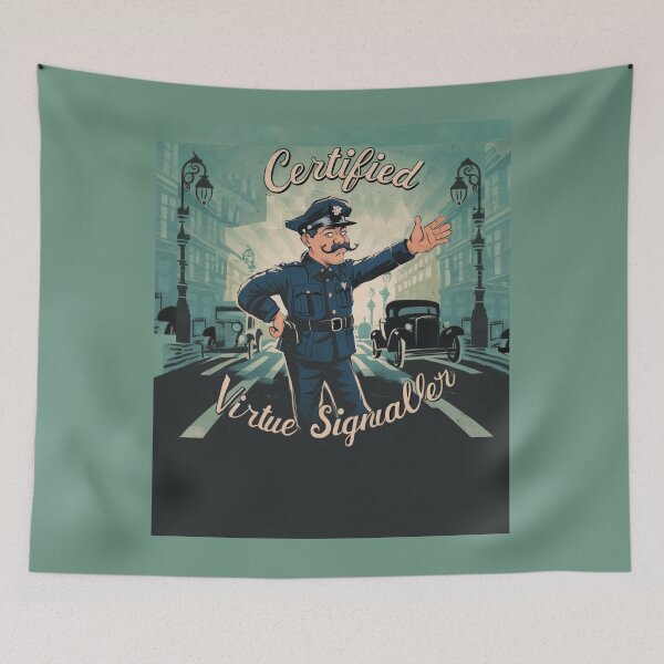 Item preview, Certified Virtue Signaller designed and sold by Flirt-Teez.
