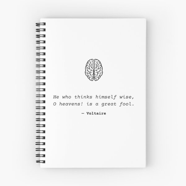 Item preview, Voltaire on wisdom (and humility!) designed and sold by CapsProvisions.