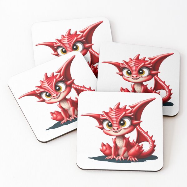 Item preview, Cute Kawaii Red Dragonling designed and sold by Jatwaa.