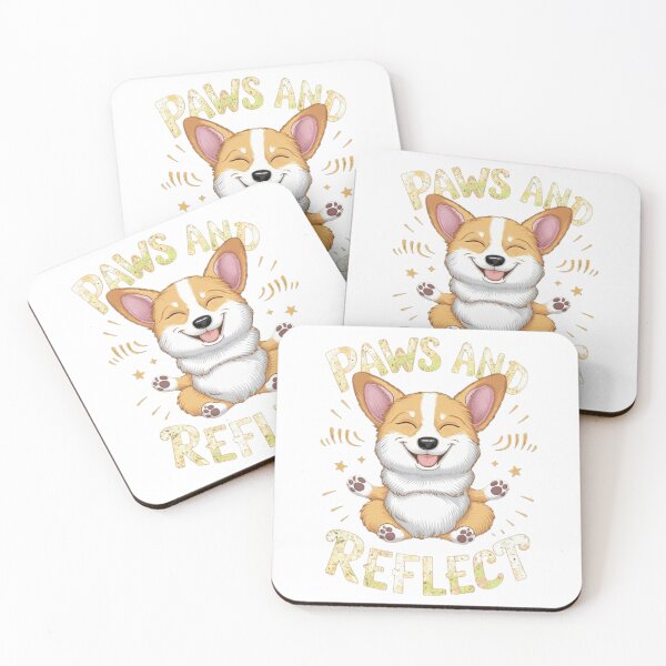 Item preview, Paws and Reflect Corgi Meditation designed and sold by SellingWSarah17.