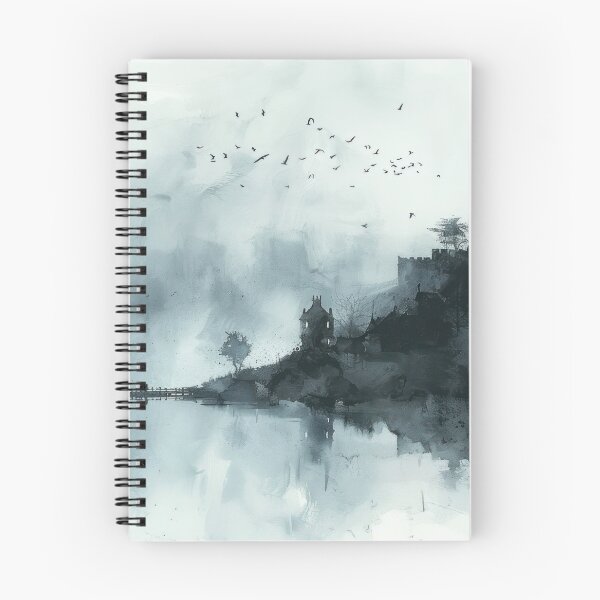 Item preview, Black and White Gothic Castle designed and sold by NeoNebulaArt.