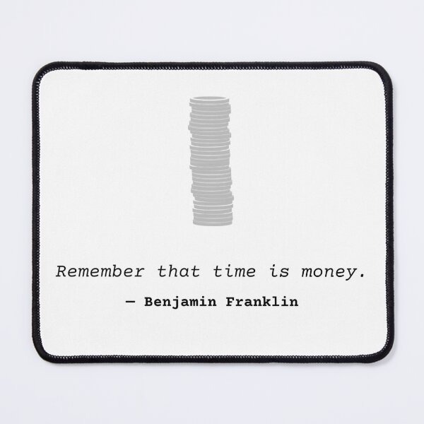 Item preview, Benjamin Franklin on time and money designed and sold by CapsProvisions.