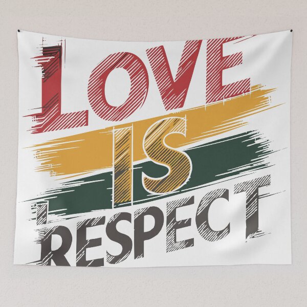 Item preview, Love is Respect Statement T-shirt designed and sold by TechBeeDesigns.