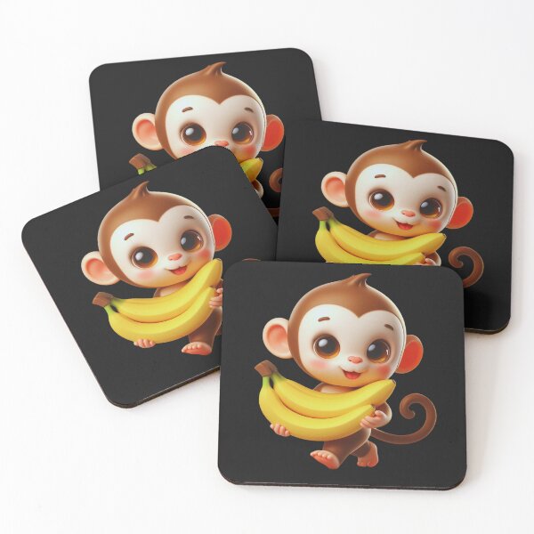 Item preview, "Cheeky Chimp Charms: Adorable Monkey Stickers" designed and sold by JAMESAMORN.