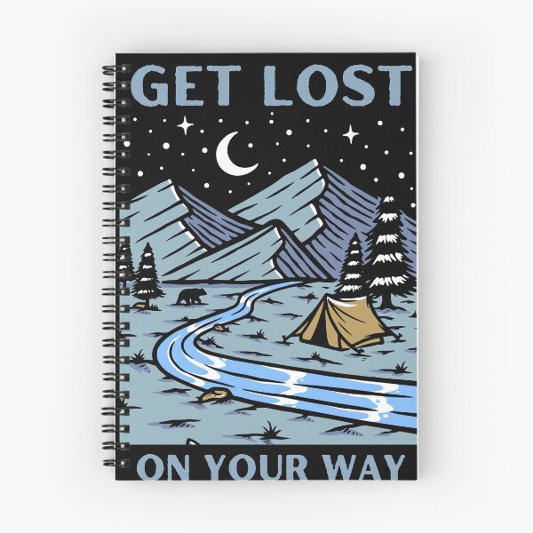 Item preview, Get Lost On Your Way Wilderness Mountain Camping Adventure Vibes Drinking Beach Graphic designed and sold by socialarmour.