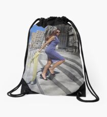 Fashion shoot Drawstring Bag