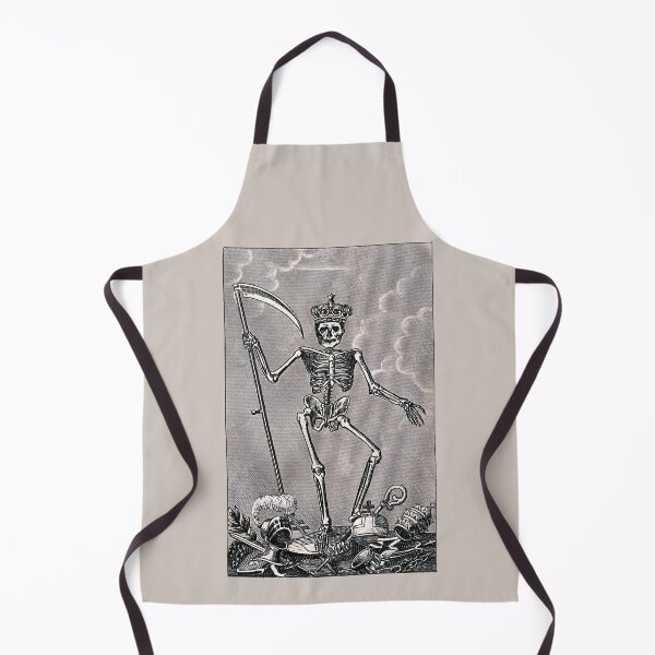Item preview, Death as a king holding a scythe, vintage illustration. designed and sold by monsterplanet.