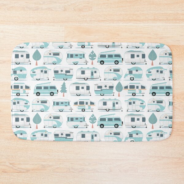 Item preview, RV Camping Caravans Campervans and Travel Trailers Print designed and sold by Christine  Briggs.