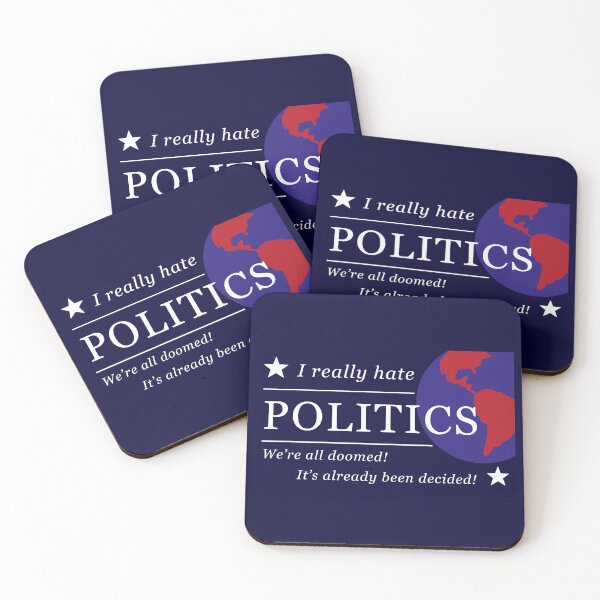 Item preview, I really hate politics (politcal sign parody/truth) designed and sold by Sparkleweather.