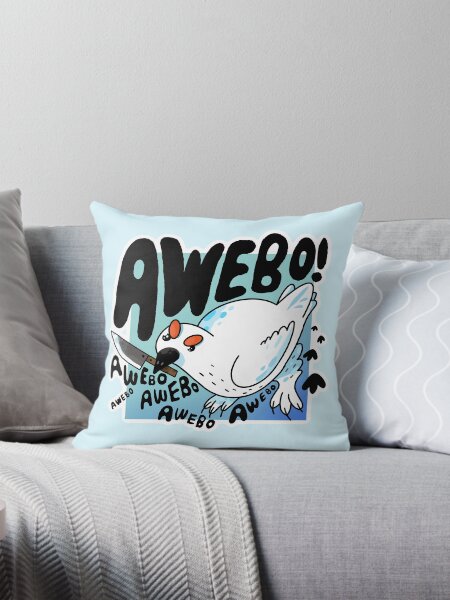 Vista previa del artículo con la obra «¡Awebo! Pájaro perdiz con cuchillo Meme», diseñado y vendido por narwhalwall.