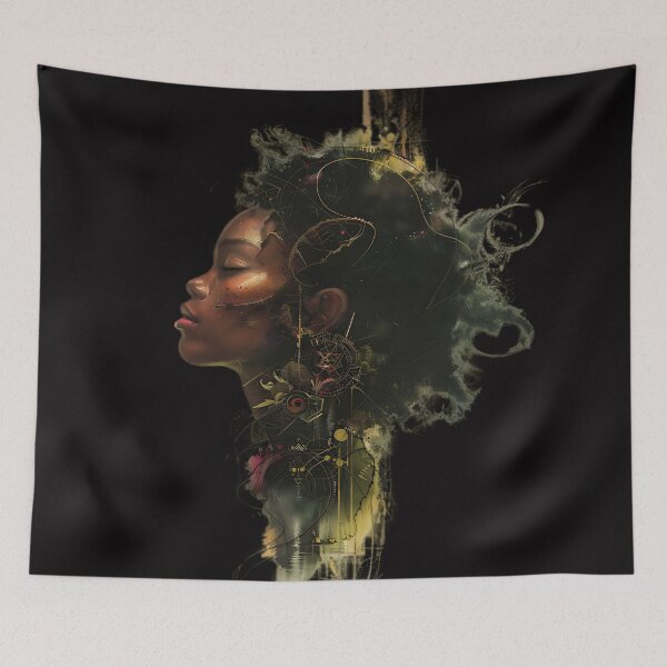 Item preview,  Abstract Woman Art designed and sold by Obsidian Ink by Wilshire.