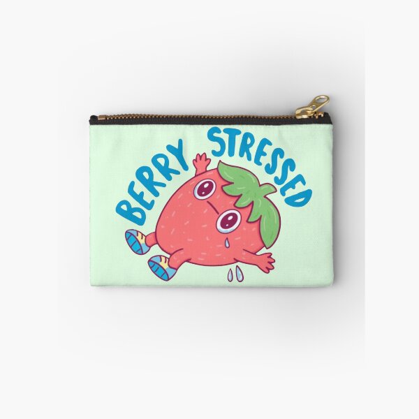 Item preview, Berry Stressed Mental Health Strawberry designed and sold by WitchyHippy.