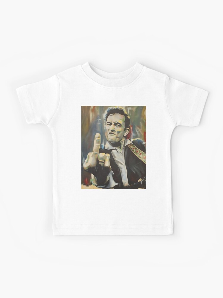 Johnny Cash Middle Finger Watercolor Art