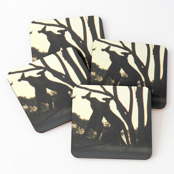 Item preview, Kangaroos fighting in the sunrise. designed and sold by Jenny  Dyer.