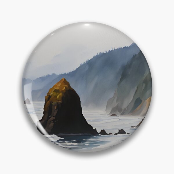 Item preview, Cannon Beach Oregon Poster designed and sold by CyberArtistOne.