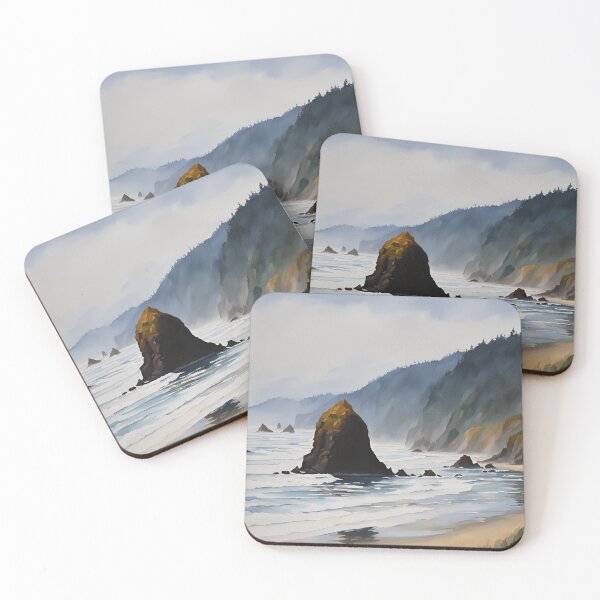 Item preview, Cannon Beach Oregon Poster designed and sold by CyberArtistOne.