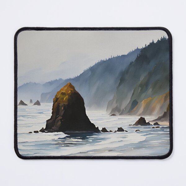 Item preview, Cannon Beach Oregon Poster designed and sold by CyberArtistOne.