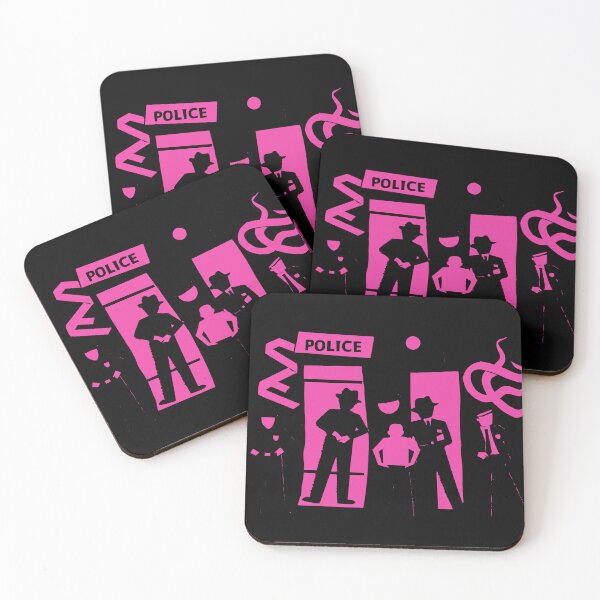 Item preview, Law Enforcement Silhouette - Monochrome Police Station Artwork designed and sold by SouthernTown.
