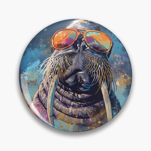 Item preview, Colorful/Colorful walrus with sunglasses 03 designed and sold by Batch-C91.