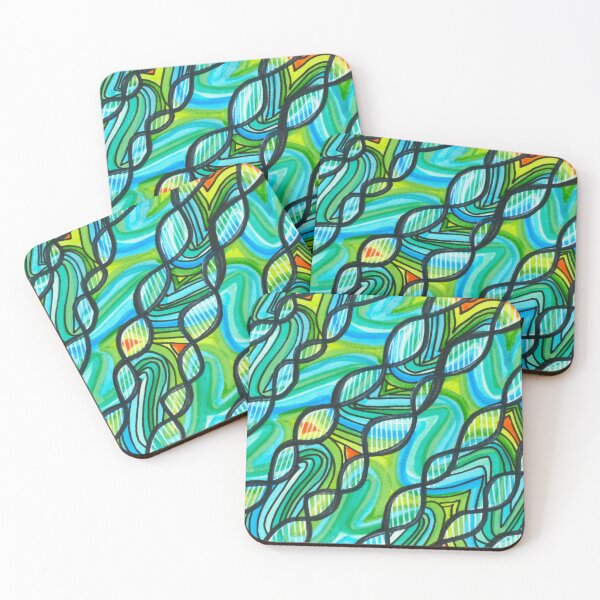 Item preview, Deoxyribonucleic Multicolored View designed and sold by artofkathleen.