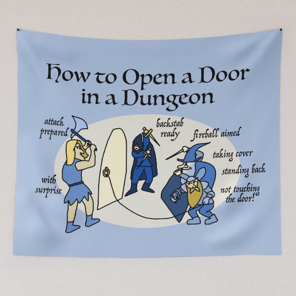 Item preview, How to Open a Door in a Dungeon designed and sold by BrushAndPen.