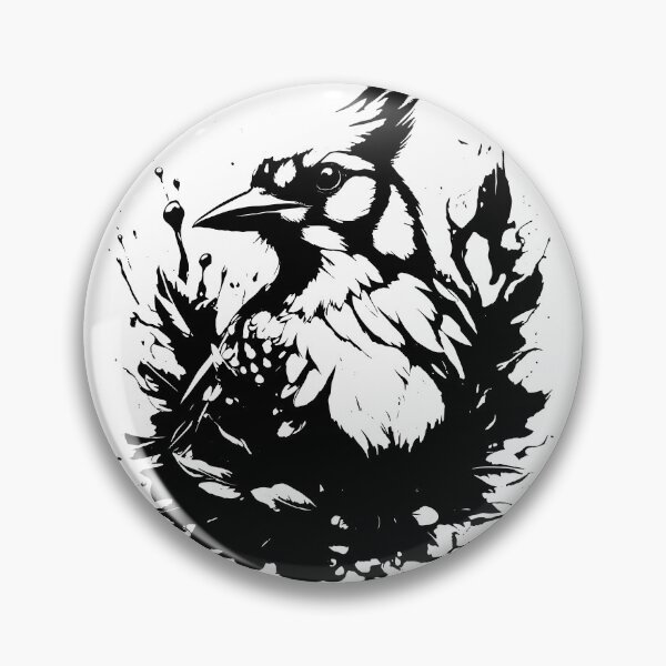 Item preview, Blue Jay Portrait Black and White Splash Screen designed and sold by Austin H. Kapfumvuti.