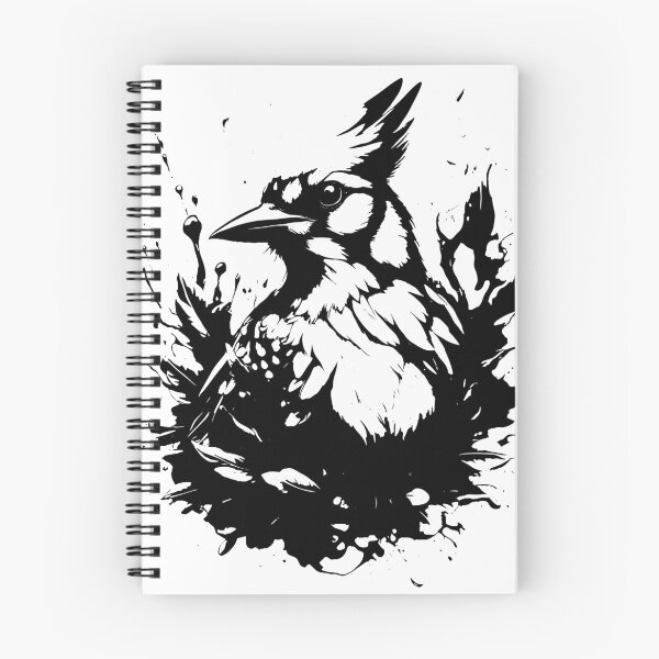 Item preview, Blue Jay Portrait Black and White Splash Screen designed and sold by Austin H. Kapfumvuti.