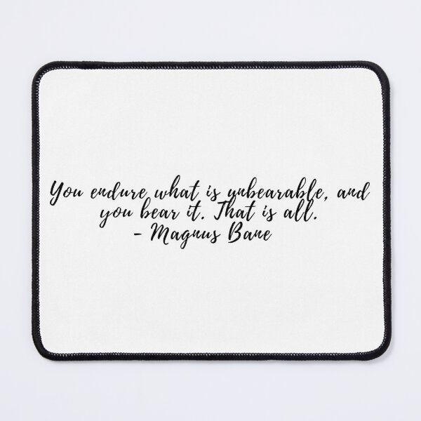 Item preview, Magnus Bane Quote - 7 designed and sold by BeCreativeArts.