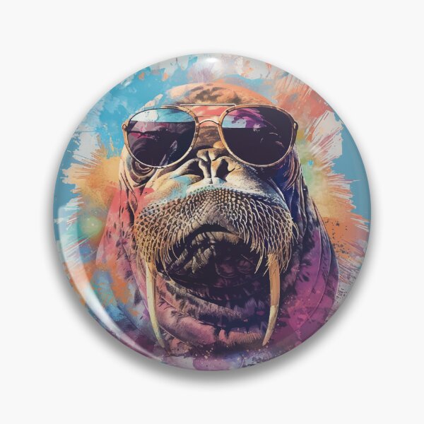 Item preview, Colorful/Colorful walrus with sunglasses 05 designed and sold by Batch-C91.