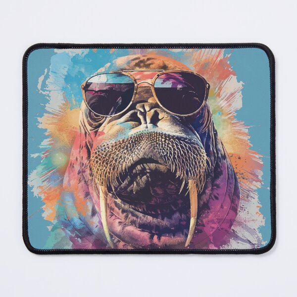 Item preview, Colorful/Colorful walrus with sunglasses 05 designed and sold by Batch-C91.