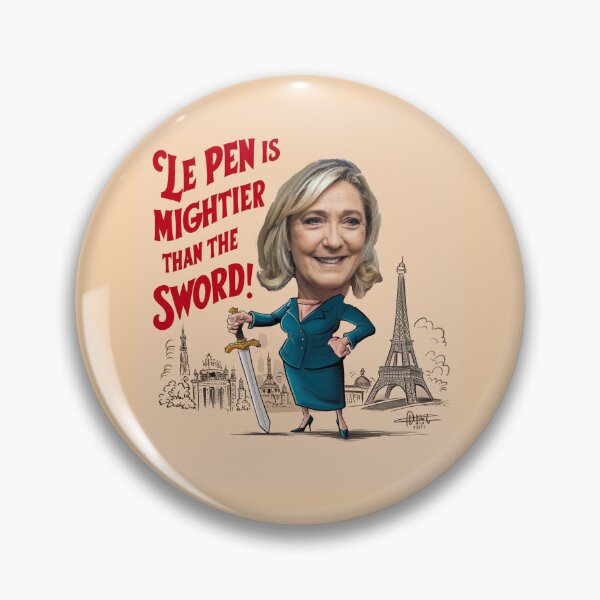 Item preview, Lepen Is Mightier Than The Sword designed and sold by Flirt-Teez.