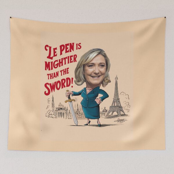 Item preview, Lepen Is Mightier Than The Sword designed and sold by Flirt-Teez.